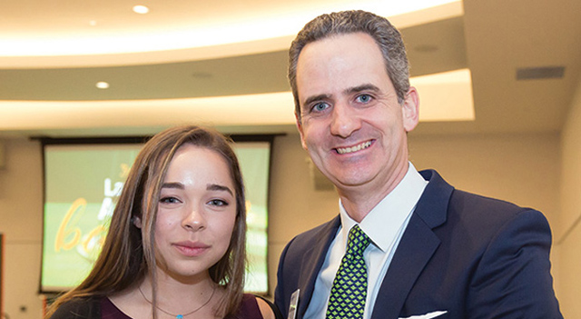 Talia Boiangin, 3L, with Jason Kairalla, J.D. '02